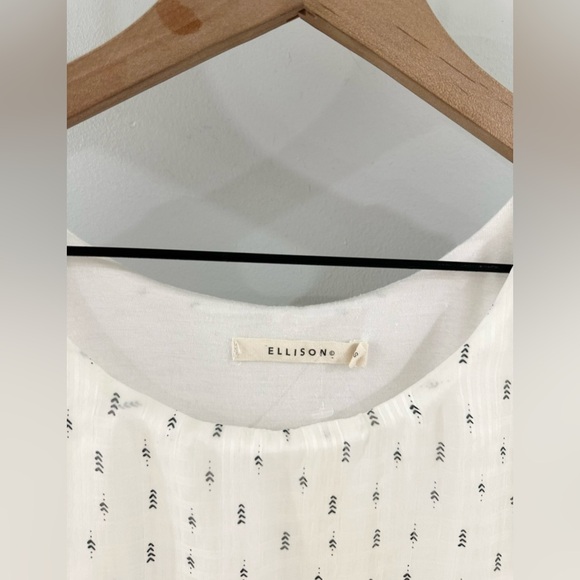 Ellison Layered Blouse White Size Small - Picture 4 of 5